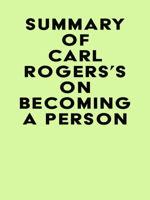 cover image of Summary of Carl Rogers's On Becoming a Person